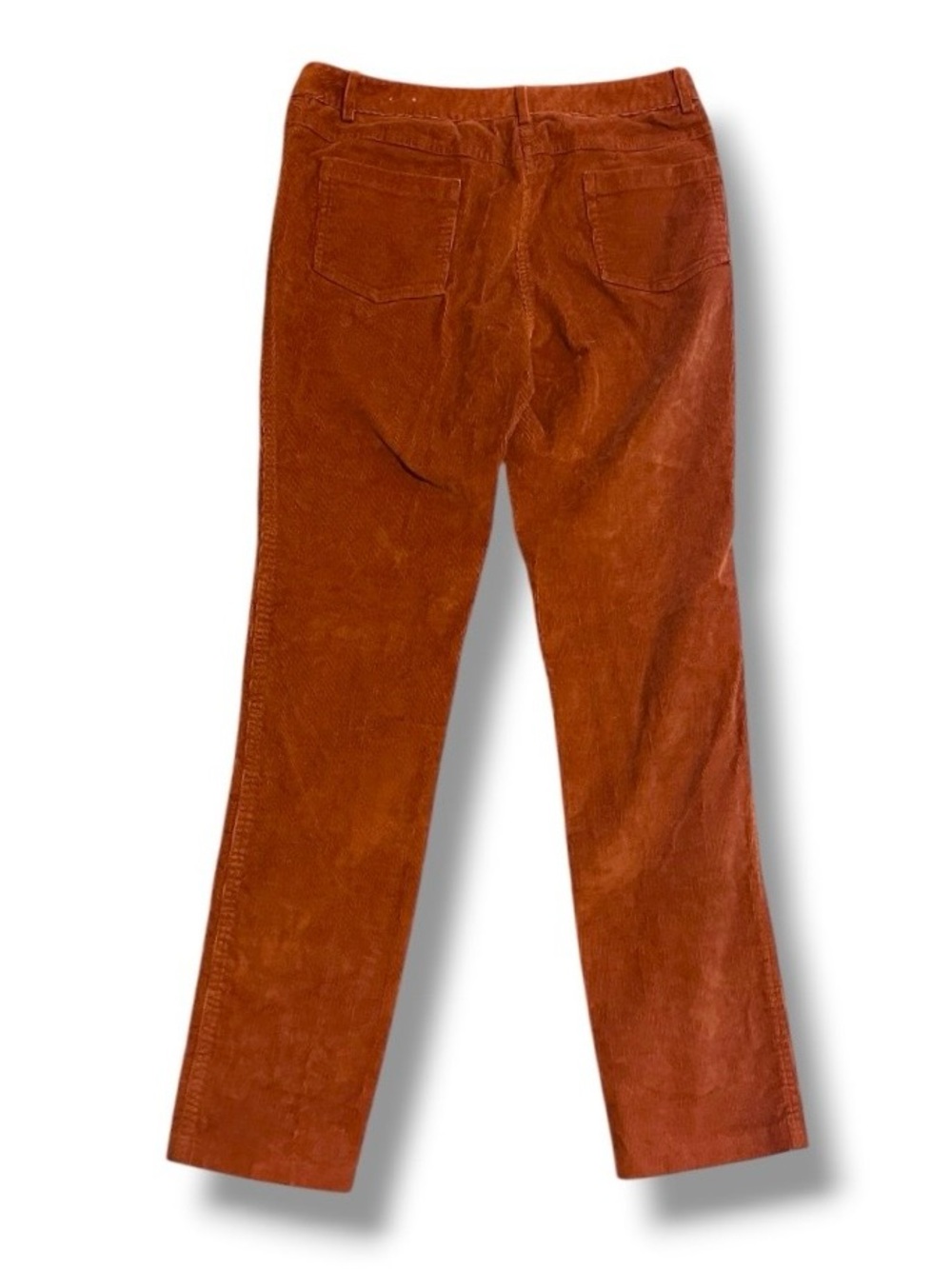 J. McLaughlin Burnt Orange Corduroy Pants Women’s Size 8 Fall Academia Preppy - Picture 2 of 15